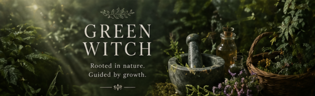 Faelorin Banner Image - Green Witch Banner Image - Green Witch - Plants Grass Herbs Soft Light